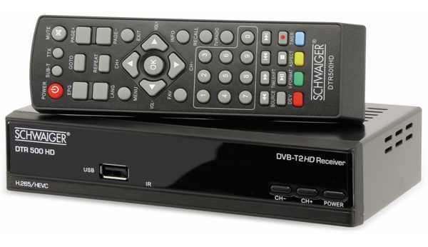 Schwaiger DVB-T2 Receiver DTR 500 HD, B-Ware - Produktbild 2