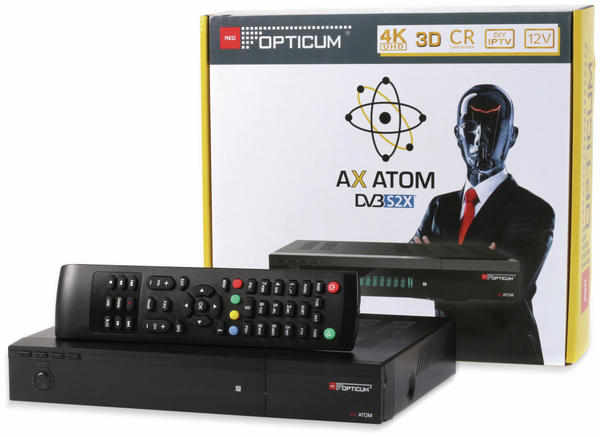 Red Opticum DVB-S2 HDTV-Receiver 4K, AX ATOM - Produktbild 10