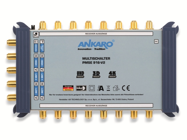 ANKARO SAT-Multischalter PMSE 916-V2, 9/16 - Produktbild 3