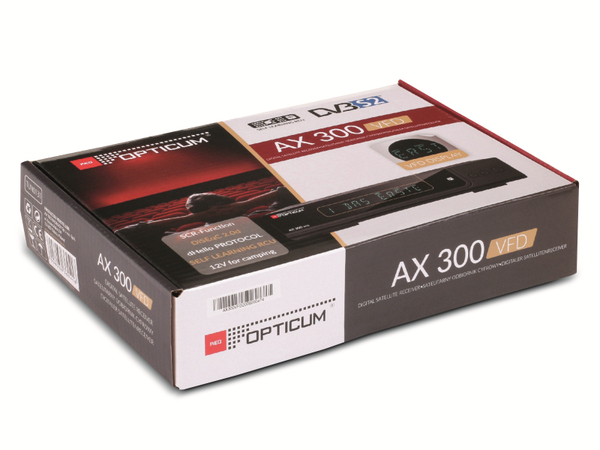 RED OPTICUM DVB-S2 HDTV-Receiver AX 300 VFD - Produktbild 5