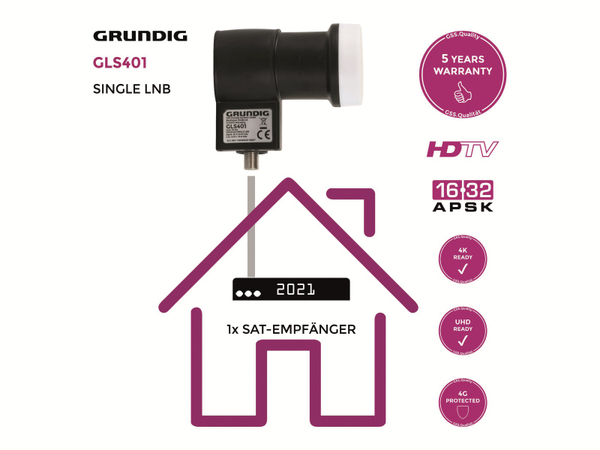 GRUNDIG Single-LNB GLS401 - Produktbild 3