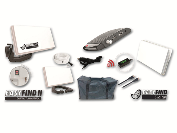 Easyfind Set SAT-Flachantenne Traveller Kit ll, inkl. Full HD Receiver - Produktbild 3