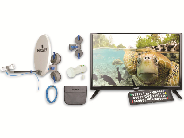 EASYFIND TV Camping Set Remora Pro Maxview, LED-TV 48 cm (19&quot;)