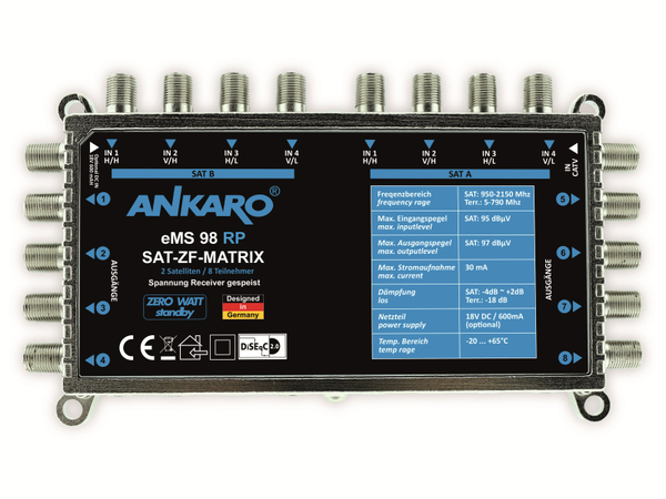 ANKARO SAT-Multischalter eMS 98 RP - Produktbild 3