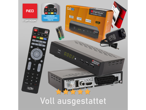 RED OPTICUM DVB-S HDTV Receiver NYTROBOX AXS2, mit PVR - Produktbild 3