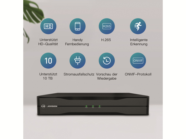 Jovision Netzwerk Videorekorder CloudSEE NVR-04, 4K - Produktbild 9