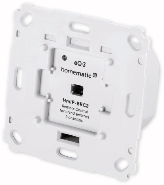 HOMEMATIC IP Smart Home 152000A0 Wandtaster, 2-fach für Markenschalter