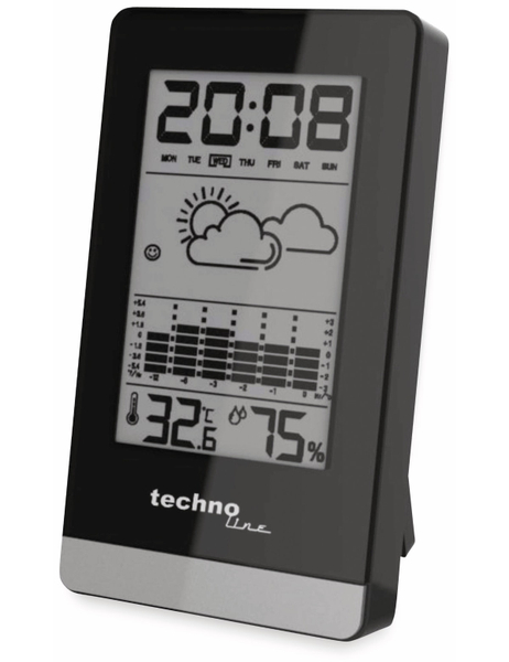 TechnoLine Wetterstation WS 9125, schwarz