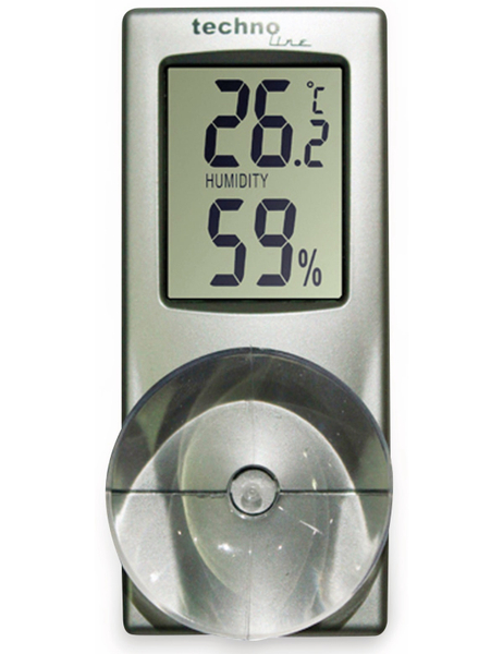 TECHNOLINE Digitales Thermo-Hygrometer WS 7025, mit Saugnapf - Produktbild 2