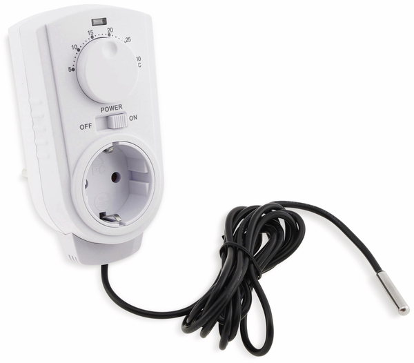 CHILITEC Steckdosenthermostat ST-50, analog, mit Außenfühler - Produktbild 4