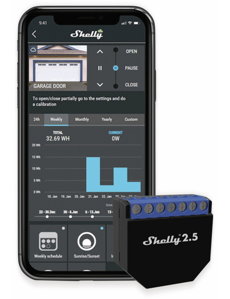 Shelly Dual-WiFi-Switch 2.5, Dual-Schalter - Produktbild 3