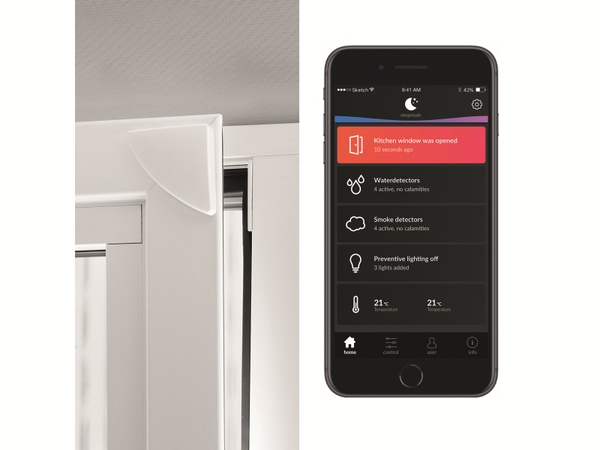Smartwares Tür- und Fensterkontakt SH8-90401, PRO Serie, weiß - Produktbild 4