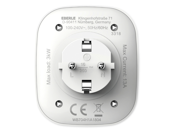 SCHNEIDER ELECTRIC Smart Home Wiser Zwischensteckdose CCTFR6501 - Produktbild 2