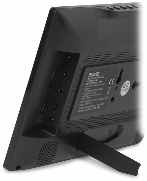 Denver Portabler LED-TV LED-1031, 10&quot;, DVB-T2, Akku, stereo - Produktbild 3