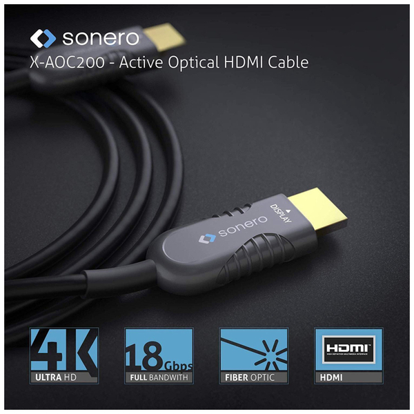 Sonero HDMI-Kabel AOC Extender Kabel, 4K, 20 m - Produktbild 5