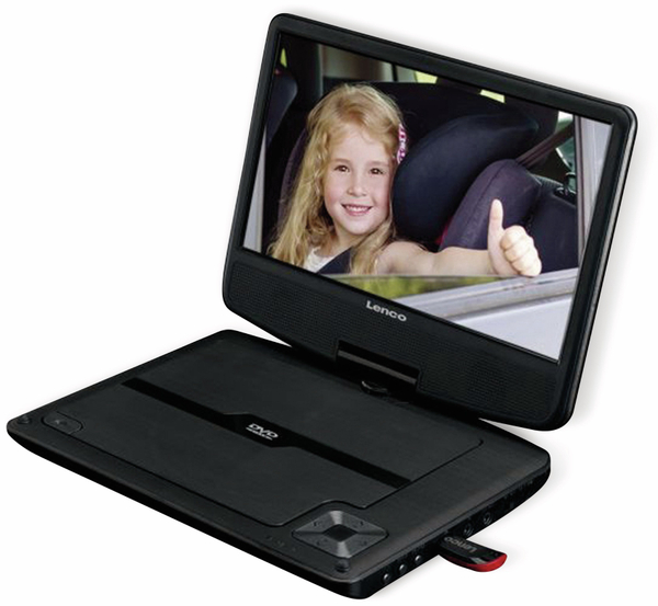 Lenco Portabler DVD-Player DVP-947BK, 22,5 cm (9&quot;) - Produktbild 3
