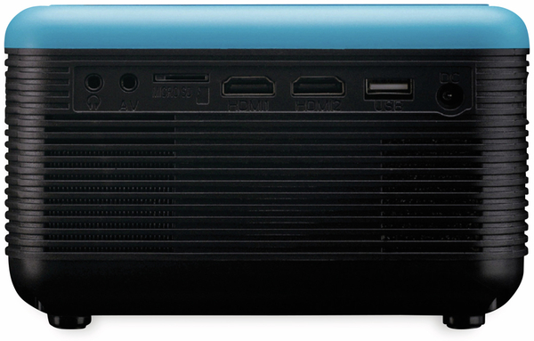 LENCO Beamer LPJ-500BU, blau-schwarz, mit eingebautem DVD-Player - Produktbild 2