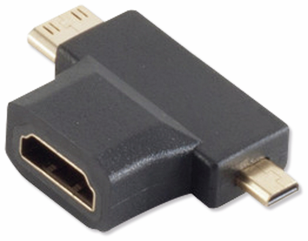 HDMI-Adapter, A-Buchse, D+C Stecker
