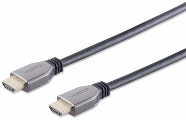 Ultra HDMI Kabel, 10K, Metall, 0,5 m, schwarz