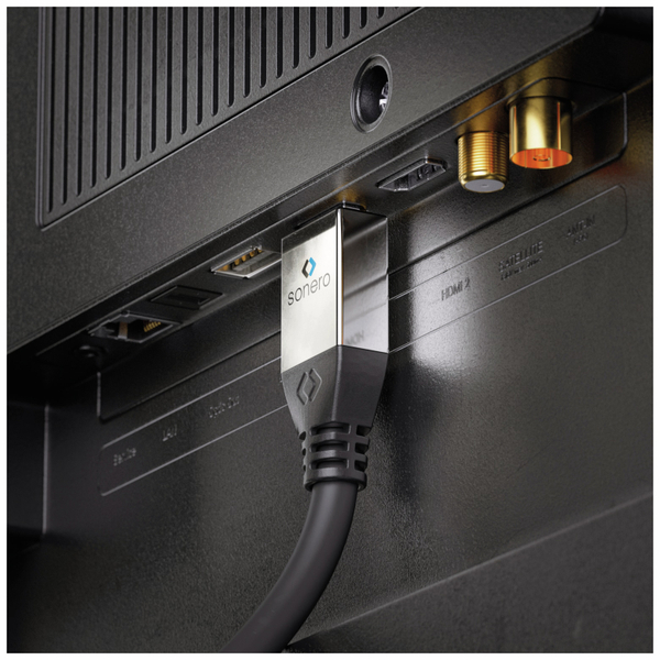 SONERO HDMI Kabel 4K, 7,5 m, schwarz, aktiv - Produktbild 5