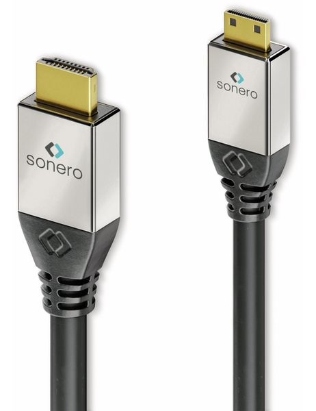 SONERO HDMI Kabel A/C, 4K, 1 m, schwarz