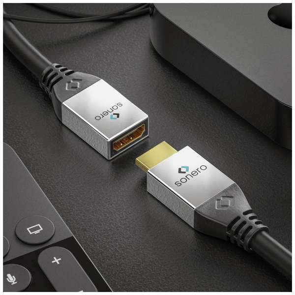 SONERO HDMI-Adapter Metallstecker, 0,25 m, micro-Stecker/Kupplung - Produktbild 4