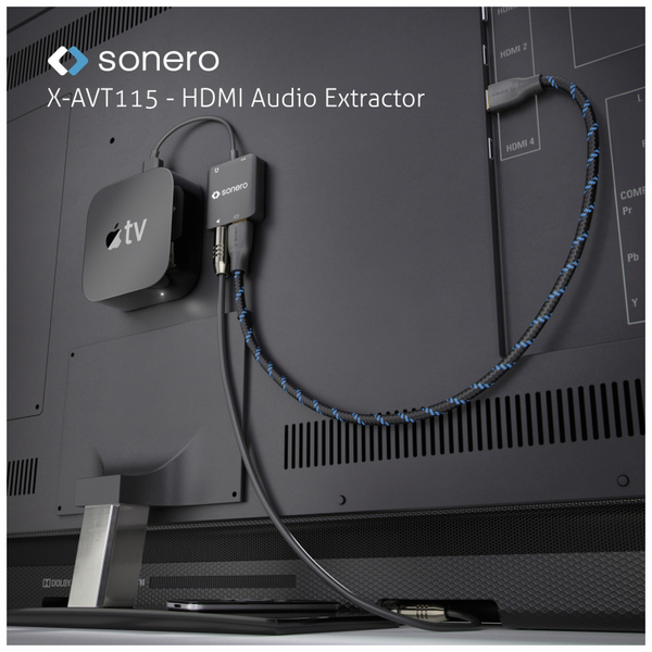 SONERO HDMI Audio Extraktor X-AVT115, 4K - Produktbild 3