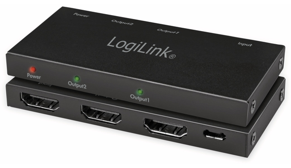 LogiLink HDMI-Splitter CV0140, Ultra Slim, 4K Pro 1 zu 2x Splitter - Produktbild 8