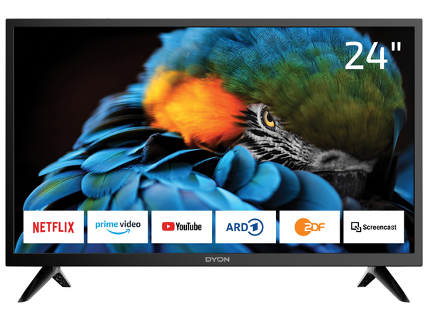 DYON LED-TV Smart 24 XT, EEK F, 60 cm (23,6&quot;), schwarz