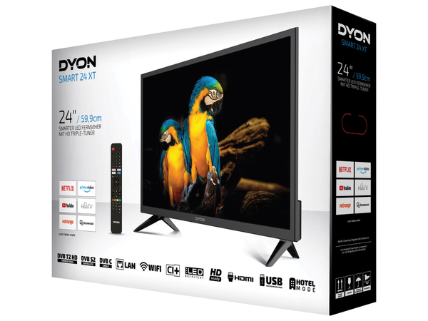 DYON LED-TV Smart 24 XT, EEK F, 60 cm (23,6&quot;), schwarz - Produktbild 4