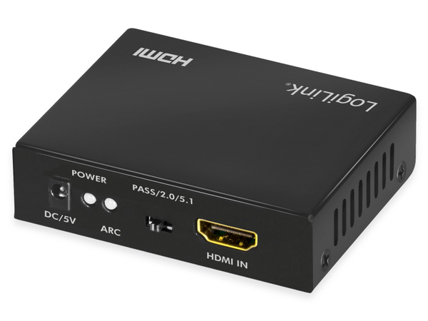 LOGILINK HDMI-Audio-Extraktor HD0055, 2CH/5.1CH, 4K/60 Hz - Produktbild 2