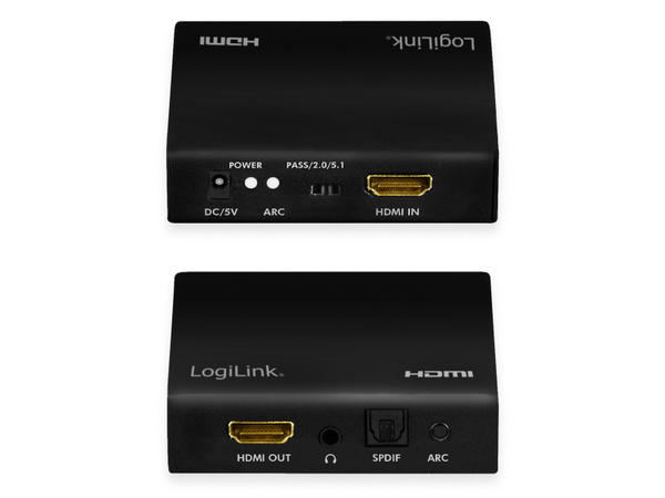 LOGILINK HDMI-Audio-Extraktor HD0055, 2CH/5.1CH, 4K/60 Hz - Produktbild 7