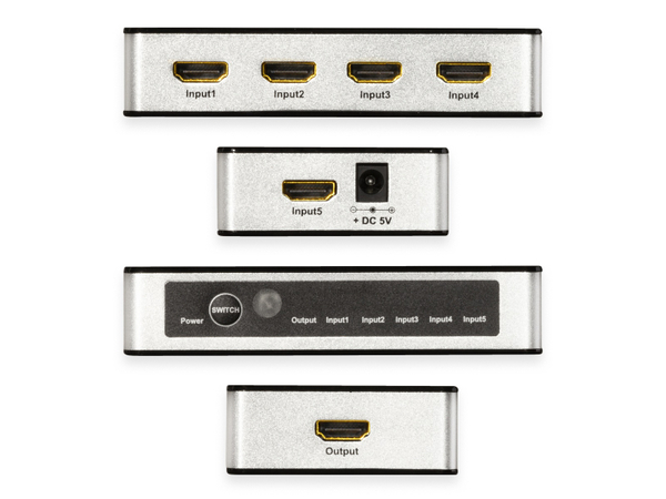 LogiLink HDMI-Switch HD0048, 5x1-Port, 4K/60 Hz - Produktbild 5