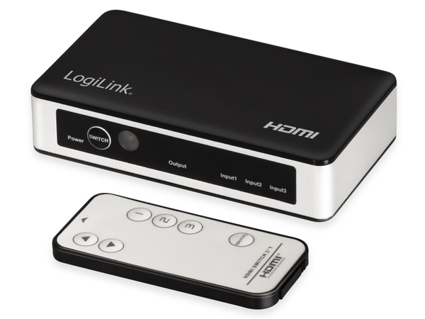 LOGILINK HDMI-Switch HD0044, 3x1-Port, 4K/60 Hz