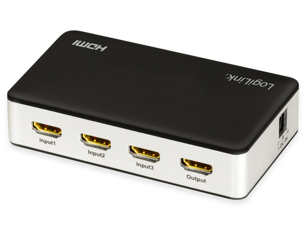 LOGILINK HDMI-Switch HD0044, 3x1-Port, 4K/60 Hz - Produktbild 2