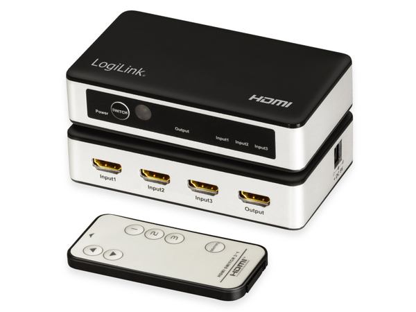 LogiLink HDMI-Switch HD0043, 3x1-Port, 4K/30 Hz - Produktbild 3