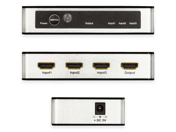 LogiLink HDMI-Switch HD0043, 3x1-Port, 4K/30 Hz - Produktbild 5