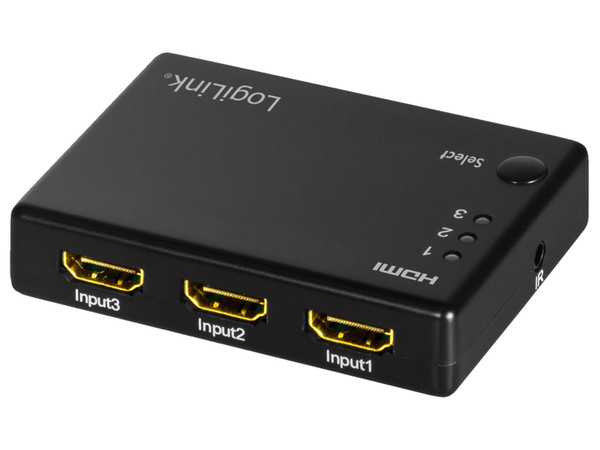LOGILINK HDMI-Switch HD0042, 3x1-Port, 1080p/60 Hz - Produktbild 2