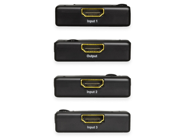 LOGILINK HDMI-Switch HD0041, 3x1-Port, 1080p/60 Hz, Mini - Produktbild 4