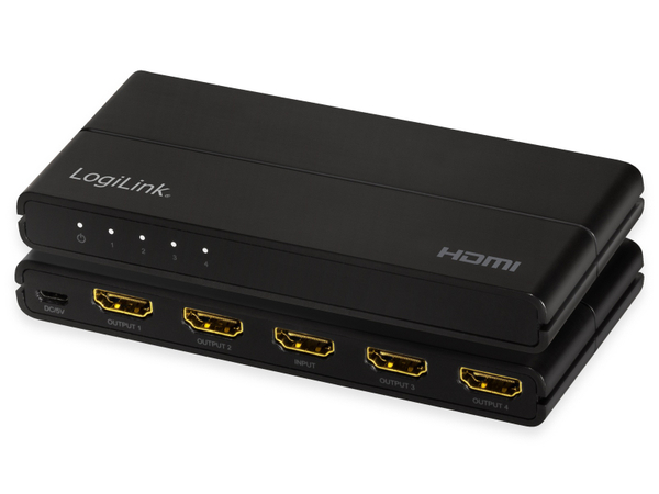 LOGILINK HDMI-Splitter HD0037, 1x4-Port, 4K/60 Hz, Downscaler - Produktbild 3