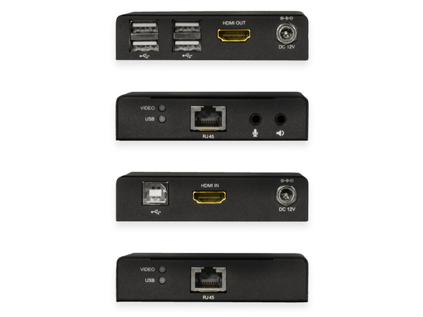 LogiLink HDMI-Extender -Set over IP HD0027, 4x USB-A, 50 m, 1080p/60 Hz - Produktbild 4