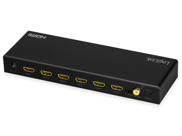 LOGILINK HDMI-Switch HD0046, 4x1-Port, 4K/60 Hz - Produktbild 2