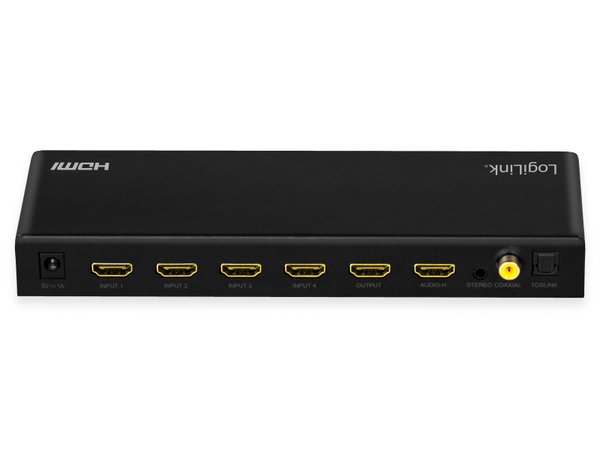 LOGILINK HDMI-Switch HD0046, 4x1-Port, 4K/60 Hz - Produktbild 6