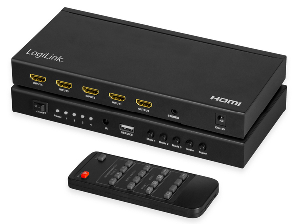 LOGILINK HDMI-Switch HD0053, 4x1-Port, 4K/30 Hz - Produktbild 3