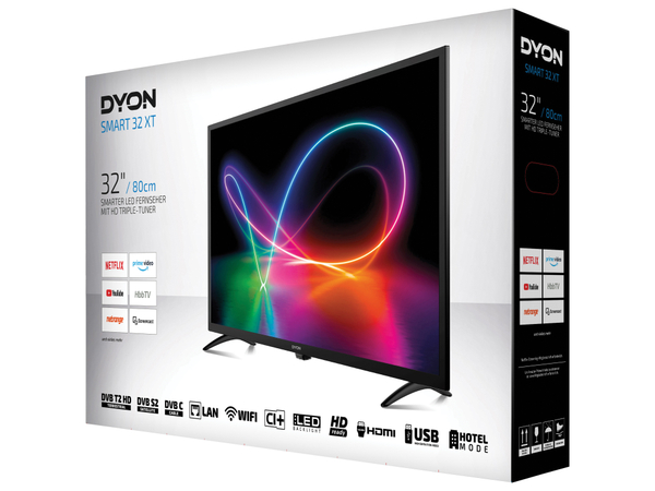 DYON LED-TV Smart 32 XT, 80 cm (32&quot;), HD, Wlan, EEK F - Produktbild 4