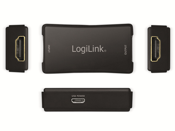 LOGILINK HDMI-Repeater HD0014, 4K/60 Hz, HDCP 2.2 - Produktbild 4