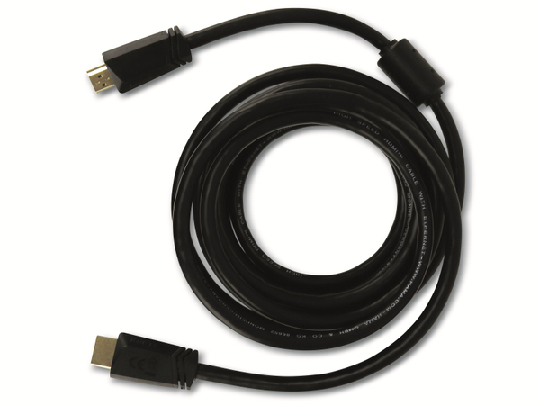 Hama HDMI-Kabel, 3 m, Ferrit, schwarz