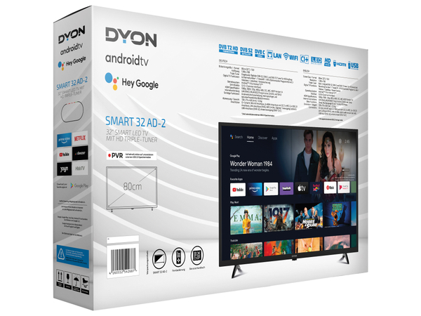 DYON LED-TV Smart 32 AD-2, 80 cm (32&quot;), EEK G, HD - Produktbild 4