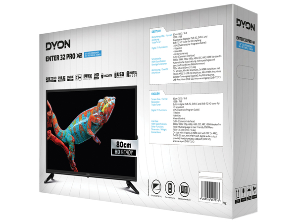 DYON LED-TV Enter Pro X2, 80 cm (32&quot;), EEK F, HD - Produktbild 2
