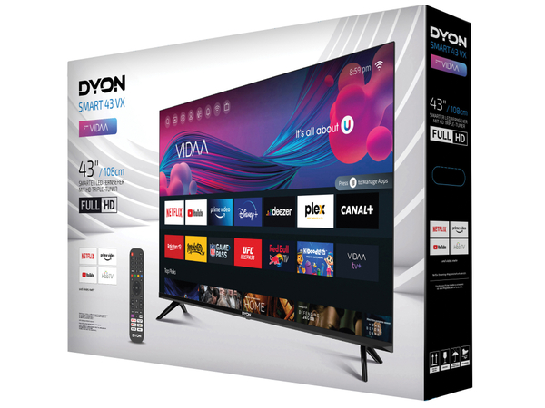 DYON LED-TV Smart 43 VX, 109,2 cm (43&quot;), EEK: E, FullHD - Produktbild 3